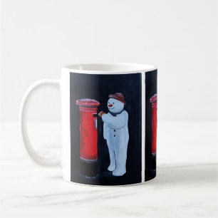 Mug Lettre de bonhomme de neige au Père Noël Peinture