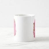 Mug Lettre de café R : Monogramme initial (Centre)