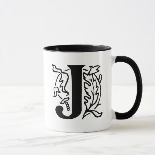 Mug Lettre de fantaisie J