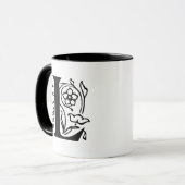 Mug Lettre de fantaisie L (Devant gauche)