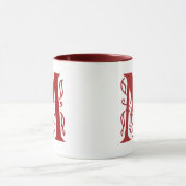 Mug Lettre de fantaisie M (Centre)