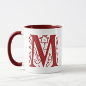 Mug Lettre de fantaisie M (Gauche)