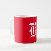 Mug Lettre de l'alphabet B (Devant gauche)