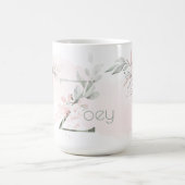 Mug LETTRE DE MONOGRAPHIE DE Rose Rose BLANCHE Z DÉFIN (Centre)