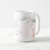 Mug LETTRE DE MONOGRAPHIE DE Rose Rose BLANCHE Z DÉFIN (Devant droit)