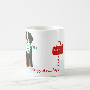 Mug Lettre de Noël Bernese Mt Chien personnalisée à Pè