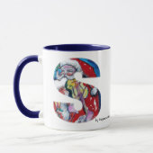 MUG LETTRE DE NOËL / PÈRE NOËL AVEC MONOGRAM DE VIOLON (Gauche)