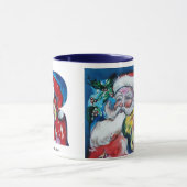 MUG LETTRE DE NOËL / PÈRE NOËL AVEC MONOGRAM DE VIOLON (Centre)