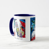 MUG LETTRE DE NOËL / PÈRE NOËL AVEC MONOGRAMME DE VIOL (Devant gauche)