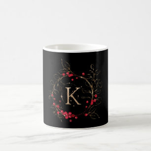 Mug Lettre de Parties scintillant initiale K Holly Euc