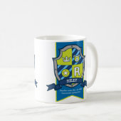 Mug Lettre de Riley crête bleu vert nom signifiant (Devant droit)