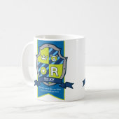 Mug Lettre de Riley crête bleu vert nom signifiant (Devant gauche)