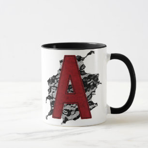 Mug Lettre d'écarlate A