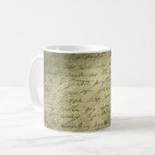 Mug Lettre d'écriture papier papier (Devant gauche)