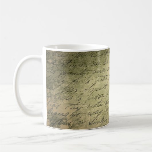Mug Lettre d'écriture papier papier (Gauche)