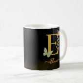 MUG LETTRE D'OR E BROUILLARD (Devant droit)