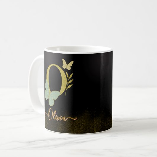 MUG LETTRE D'OR O BROUILLARD (Devant gauche)