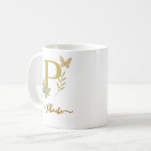 MUG LETTRE D'OR P BROUILLON (Devant gauche)
