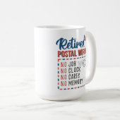 Mug Lettre du travailleur postal à la retraite Transpo (Devant droit)