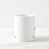 Mug Lettre E Bourgogne Blush Floral (Centre)
