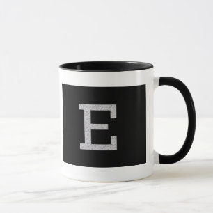 Mug Lettre E de monogramme