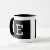 Mug Lettre E de monogramme (Devant gauche)
