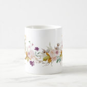 Mug Lettre E - Gold Floral Nom soeur collègue ami coll (Centre)
