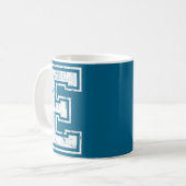 Mug Lettre E majuscule Alphabet Initial Design (Devant gauche)