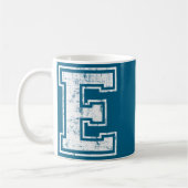 Mug Lettre E majuscule Alphabet Initial Design (Gauche)