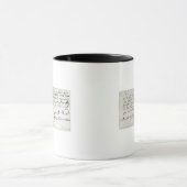 Mug Lettre écrite par Handel, juin 1716 (Centre)