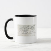 Mug Lettre écrite par Handel, juin 1716 (Gauche)