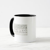 Mug Lettre écrite par Handel, juin 1716 (Devant gauche)