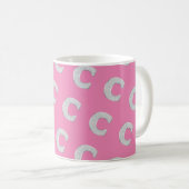 MUG LETTRE ESPÈCE ROSE C (Devant droit)