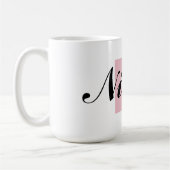 Mug Lettre et nom de monogramme (Gauche)