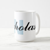 Mug Lettre et nom de monogramme (Devant droit)