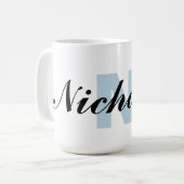 Mug Lettre et nom de monogramme (Devant gauche)
