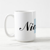 Mug Lettre et nom de monogramme (Gauche)