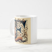 Mug Lettre F Fox et Faune - Personnaliser (Devant gauche)