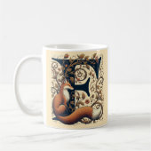 Mug Lettre F Fox et Faune - Personnaliser (Gauche)
