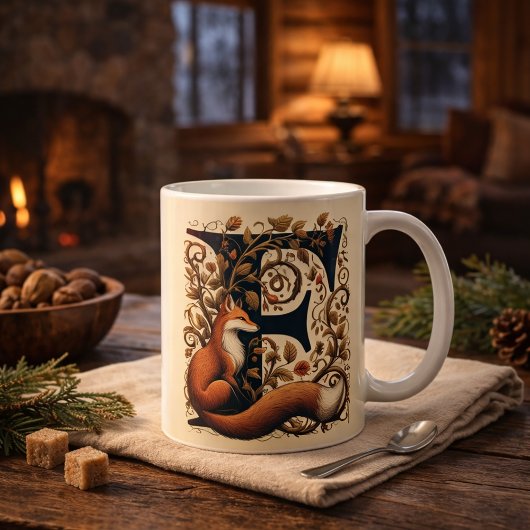 Mug Lettre F Fox et Faune - Personnaliser