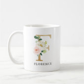 MUG LETTRE F MONOGRAPHIQUE FLEUVE ET OR ROSE FROIDE (Gauche)