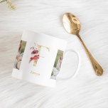 Mug LETTRE FLEUR D'OR F | Deux monogrammes photo<br><div class="desc">LETTRE FLEUR D'OR F | Deux monogrammes photo</div>