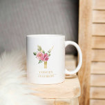 Mug LETTRE FLEURIE D'Aquarelle Or Tendance Y | Monogra<br><div class="desc">LETTRE FLEURIE D'Aquarelle Or Tendance Y | Monogramme</div>
