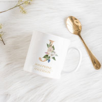 LETTRE FLEURIE D'OR Moderne J | Monogramme