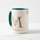 MUG LETTRE FLEURIE M' BOUGIE (Devant gauche)