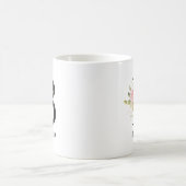 Mug Lettre Fleurie Monogramme Rose et Or (Centre)