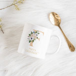 Mug LETTRE FLEURIE OR ACTUELLE F | Monogramme<br><div class="desc">LETTRE FLEURIE OR ACTUELLE F | Monogramme</div>