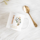 Mug LETTRE FLEURIE OR ACTUELLE H | Monogramme