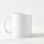 Mug LETTRE FLEURIE OR ACTUELLE K | Monogramme (Gauche)