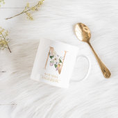 Mug LETTRE FLEURIE OR ACTUELLE N | Monogramme